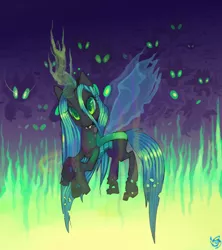 Size: 800x900 | Tagged: artist:nyanamo, changeling, changeling queen, derpibooru import, female, queen chrysalis, safe