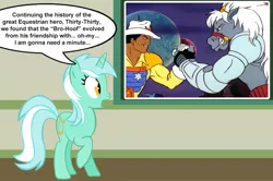 Size: 889x590 | Tagged: safe, derpibooru import, lyra heartstrings, human, pony, bravestarr, chalkboard, hand, human fetish, human studies101 with lyra, meme, that pony sure does love hands, thirty-thirty, vector