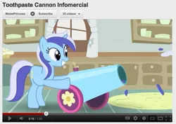 Size: 663x470 | Tagged: derpibooru import, minuette, party cannon, safe, youtube