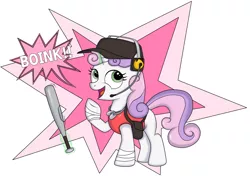 Size: 1600x1125 | Tagged: artist:kamikazexyz, derpibooru import, parody, safe, scout, sweetie belle, team fortress 2