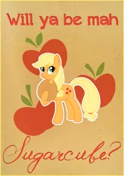 Size: 1573x2232 | Tagged: applejack, artist:marikaefer, derpibooru import, safe, solo, valentine