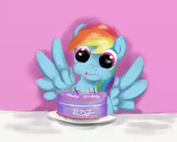 Size: 1280x1024 | Tagged: artist:roguedarkjedi, cake, derpibooru import, happy birthday, rainbow dash, safe