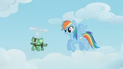 Size: 1920x1080 | Tagged: artist:assiel, cloud, cloudy, derpibooru import, rainbow dash, safe, sky, tank