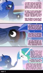 Size: 900x1512 | Tagged: artist:anonymous, bath, blushing, comic, comic:stay with me sister, derpibooru import, eyes closed, female, frown, incest, lesbian, moonbutt, plot, princess celestia, princess luna, princest, sad, shipping, spa, steam, suggestive, water
