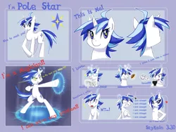 Size: 1280x960 | Tagged: safe, artist:skykain, derpibooru import, oc, oc:pole star, unofficial characters only, pony, bipedal, concept art, magic