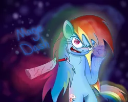 Size: 1500x1200 | Tagged: artist:extradan, artist:extrart, derpibooru import, glowing hooves, mage, rainbow dash, safe