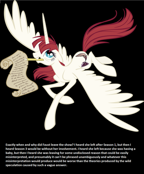 Size: 1024x1238 | Tagged: calibri, derpibooru import, lauren faust, meta, oc, oc:fausticorn, safe, tau sunflare, text, unofficial characters only