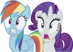 Size: 12038x8488 | Tagged: absurd resolution, artist:drweb70, derpibooru import, rainbow dash, rarity, safe, simple background, transparent background, vector