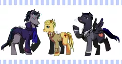 Size: 900x473 | Tagged: artist:angla8011, bbc sherlock, derpibooru import, james moriarty, john watson, ponified, safe, sherlock holmes