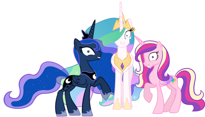 Size: 4000x2292 | Tagged: artist:draikjack, decadence, derpibooru import, lunaughty, princess cadance, princess celestia, princess luna, princess molestia, rapeface, safe, simple background, transparent background, vector