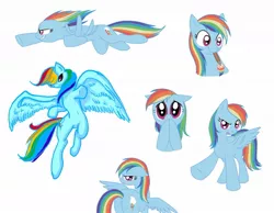 Size: 1116x865 | Tagged: artist needed, brush, derpibooru import, rainbow dash, safe, simple background, solo, white background