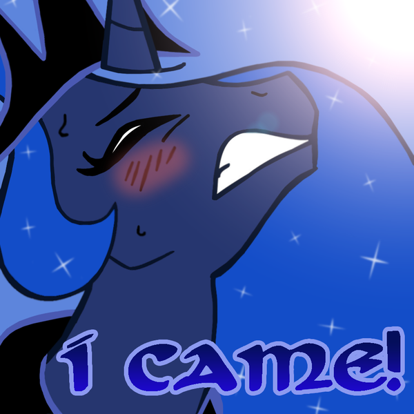 Size: 945x945 | Tagged: artist:darkponysoul, artist:megasweet, blushing, color edit, cyoar, derpibooru import, edit, female, i came, implied orgasm, princess luna, questionable, solo, solo female