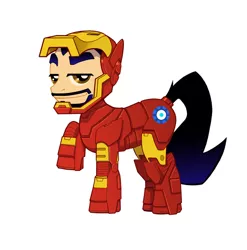 Size: 900x910 | Tagged: artist:zeromayhem, derpibooru import, iron man, ponified, pony stark, robert downey jr, safe, solo, tony stark