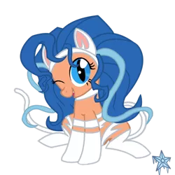 Size: 900x900 | Tagged: artist:shiver-star, darkstalkers, derpibooru import, felicia, ponified, safe