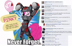 Size: 938x608 | Tagged: anti-brony, butthurt, derpibooru import, facebook, hater, mass effect, pinkie pie, safe, vulgar