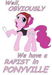 Size: 831x1200 | Tagged: antoine dodson, artist:djlavasurfer, derpibooru import, pinkie pie, safe