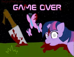 Size: 999x777 | Tagged: artist:ozhalagontor, blood, broken horn, cutie mark killers, death, derpibooru import, fanfic, grimdark, twilight sparkle