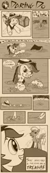 Size: 800x2741 | Tagged: safe, artist:willygalleta, derpibooru import, daring do, derpy hooves, pegasus, pony, comic, female, mare, newbie artist training grounds, quicksand