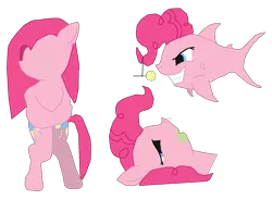 Size: 1695x1245 | Tagged: artist:vapor-tea, derpibooru import, pinkie pie, safe, shark, sick