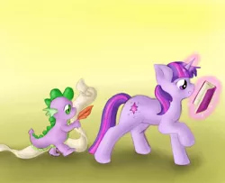 Size: 800x650 | Tagged: artist:spectralpony, derpibooru import, safe, spike, twilight sparkle