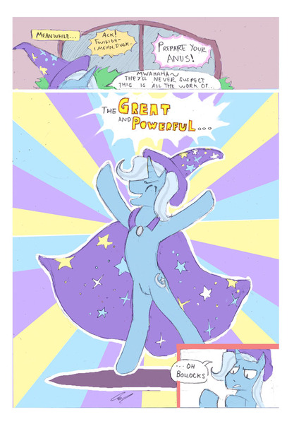 Size: 700x1006 | Tagged: artist:lupinrager, comic, derpibooru import, rule 63, suggestive, tristan, trixie