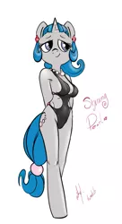 Size: 545x1000 | Tagged: anthro, artist:atryl, breasts, clothes, derpibooru import, oc, one-piece swimsuit, open-back swimsuit, suggestive, swimsuit, unguligrade anthro, unofficial characters only