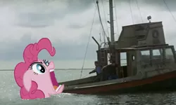 Size: 850x510 | Tagged: boat, derpibooru import, forever, jaws, martin brody, parody, pinkie pie, ponibooru import, quint, robert shaw, roy scheider, safe