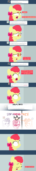 Size: 1280x5953 | Tagged: apple bloom, artist:dtcx97, ask, ask post-crusade, awkward, derpibooru import, post-crusade, safe, scootaloo, sweetie belle, tumblr