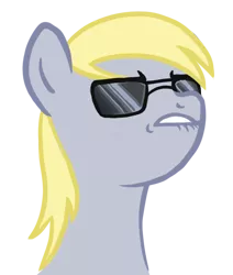 Size: 586x692 | Tagged: safe, artist:blackfeathr, derpibooru import, derpy hooves, pegasus, pony, dat butt, female, mare, meme, solo, sunglasses