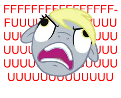 Size: 800x650 | Tagged: safe, artist:blackfeathr, derpibooru import, derpy hooves, pegasus, pony, female, mare, rage, reaction image, solo