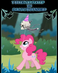 Size: 1360x1700 | Tagged: artist:madmax, balloon, crossover, derpibooru import, fanfic, fanfic art, pinkie pie, safe, servo skull, warhammer 40k, warhammer (game)