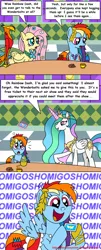 Size: 1024x2539 | Tagged: after the gala, artist:aleximusprime, comic, comic sans, derpibooru import, fluttershy, omigosh, philomena, princess celestia, rainbow dash, safe