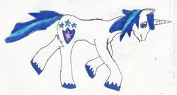 Size: 630x338 | Tagged: artist:zeldatheswordsman, charge, derpibooru import, safe, shining armor, solo, traditional art