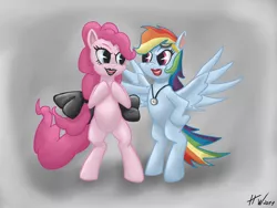 Size: 1600x1200 | Tagged: safe, artist:monochromeink, derpibooru import, pinkie pie, rainbow dash, female, lesbian, pinkiedash, shipping