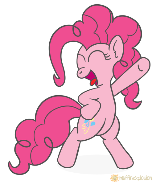 Size: 1200x1423 | Tagged: safe, artist:muffinexplosion, derpibooru import, pinkie pie, earth pony, pony, solo