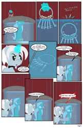 Size: 792x1224 | Tagged: safe, artist:dekomaru, derpibooru import, oc, oc:hazel lulamoon, oc:iniduoh, unofficial characters only, pony, unicorn, comic:the greatest gift, air bubble, bubble, comic, drowning, female, male, mare, stallion, underwater, water tank, what happens in haygas