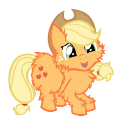 Size: 503x545 | Tagged: applejack, artist:ribay4, derpibooru import, fluffyjack, fluffy pony, fluffy pony original art, safe