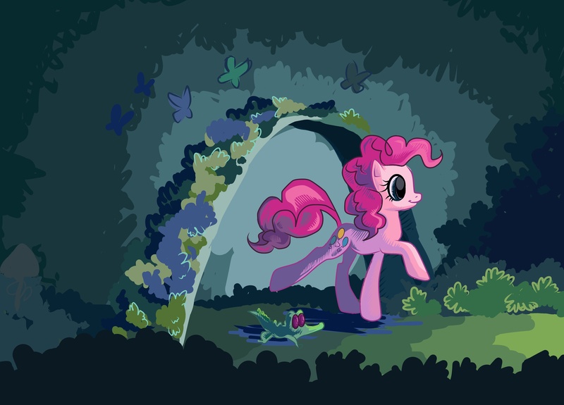 Size: 6307x4535 | Tagged: absurd resolution, artist:my-magic-dream, derpibooru import, gummy, pinkie pie, safe