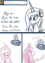 Size: 960x1335 | Tagged: derpibooru import, preguntale a luna, princess celestia, princess luna, safe, spanish, tumblr