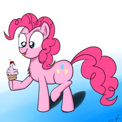 Size: 900x900 | Tagged: artist:jhannrahn, cupcake, cute, derpibooru import, johann, love, pinkie pie, safe