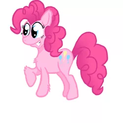 Size: 500x500 | Tagged: artist:jhannrahn, chest fluff, cute, derpibooru import, happy, pinkie pie, safe, smiling