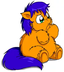 Size: 400x450 | Tagged: artist:marcusmaximus, confused, derpibooru import, fluffy pony, fluffy pony original art, safe