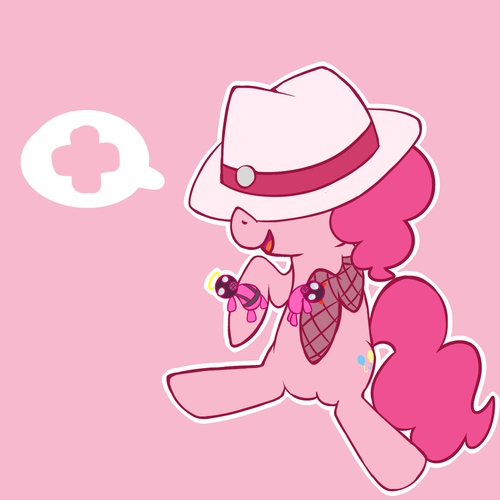 Size: 500x500 | Tagged: artist:pinkieinprivate, derpibooru import, hat, pinkie pie, pyro, safe, team fortress 2