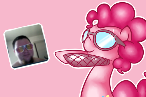 Size: 500x333 | Tagged: artist:pinkieinprivate, derpibooru import, fishnets, pinkie pie, pinkie pies private party, safe, sunglasses, tumblr