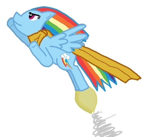 Size: 500x452 | Tagged: cyborg 009, derpibooru import, rainbow dash, safe