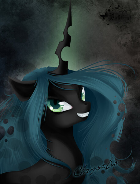 Size: 1280x1678 | Tagged: artist:taletime, changeling, changeling queen, derpibooru import, female, queen chrysalis, safe