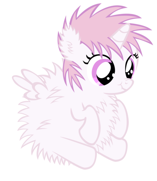 Size: 900x1036 | Tagged: artist:bronyboy, derpibooru import, flufflestia, fluffy pony, fluffy pony foal, princess celestia, safe, scrunchy face, solo