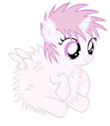 Size: 900x1036 | Tagged: artist:bronyboy, derpibooru import, flufflestia, fluffy pony, fluffy pony foal, princess celestia, safe, scrunchy face, solo