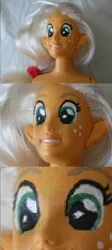 Size: 352x786 | Tagged: anthro, applejack, derpibooru import, doll, irl, nightmare fuel, photo, safe, tenso, toy