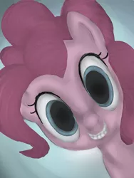 Size: 930x1240 | Tagged: safe, derpibooru import, pinkie pie, earth pony, pony, creepy smile, solo